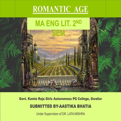 Romantic Age in English Literature