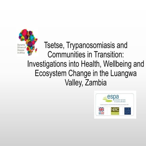 Tsetse, trypanosomiasis and communities in transition: investigations into he...