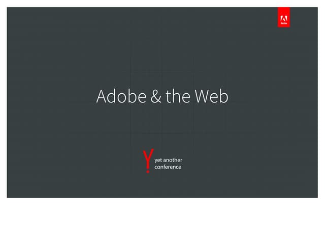 "Вклад Adobe в Web". Дмитрий Барановский, Adobe