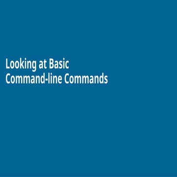 003 BasicCommands.pptx Linux OS basics commands | PPTX