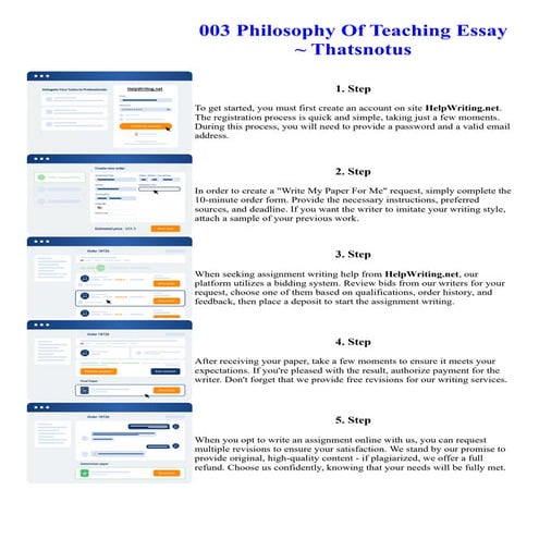 003 Philosophy Of Teaching Essay  Thatsnotus