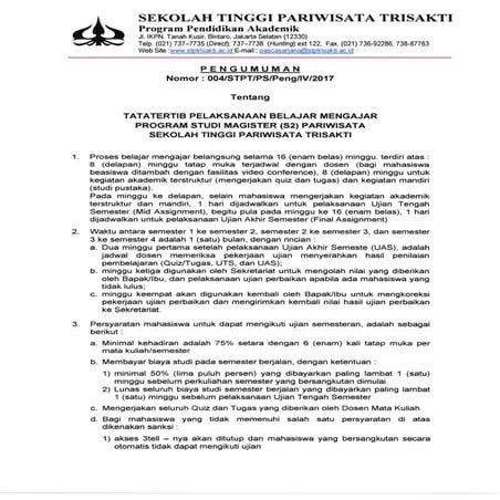 004. aturan proses belajar mengajar