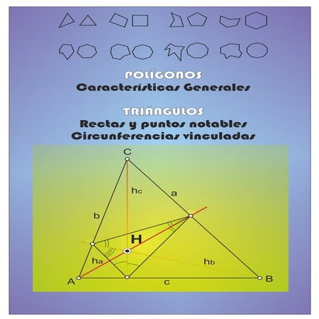 POLÍGONOS. INTRODUCCIÓN. RECTAS Y PUNTOS NOTABLES DE LOS TRIÁNGULOS. Apuntes