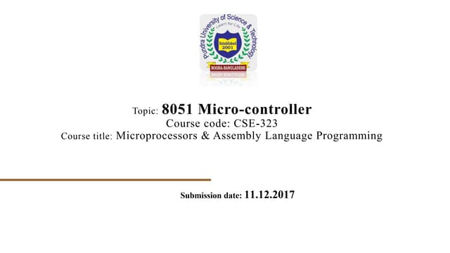 8051 microcontroller
