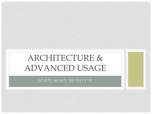 004 architecture andadvanceduse