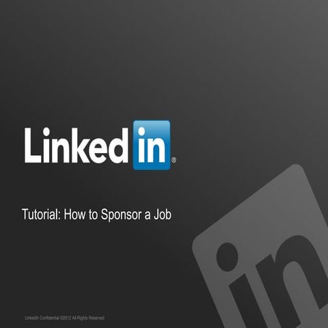 Sponsored Jobs Onboarding Deck 2015