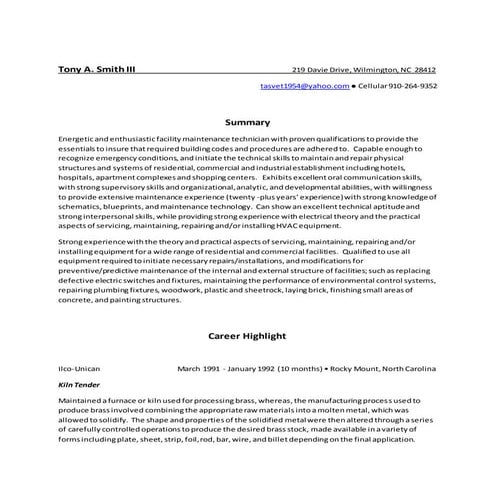 Joe Roberts Resume 2015 | DOCX