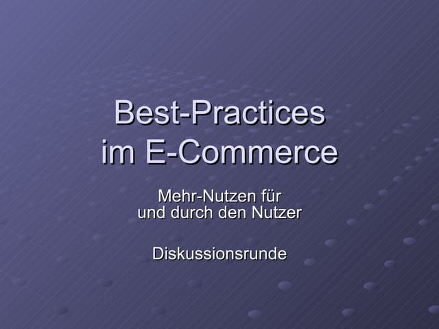 IWK Moderationsfoline Panel "Best-P...