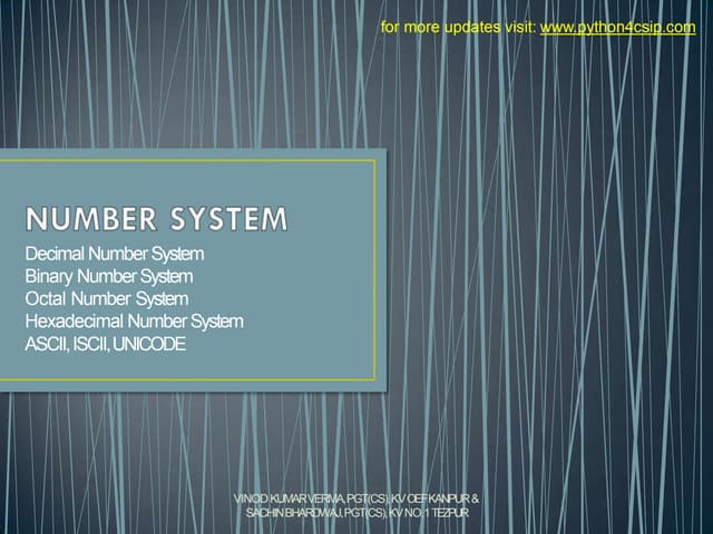 Digital Electronics Number System Jjj Pptx Digital Electronics Number System Jjj Pptx