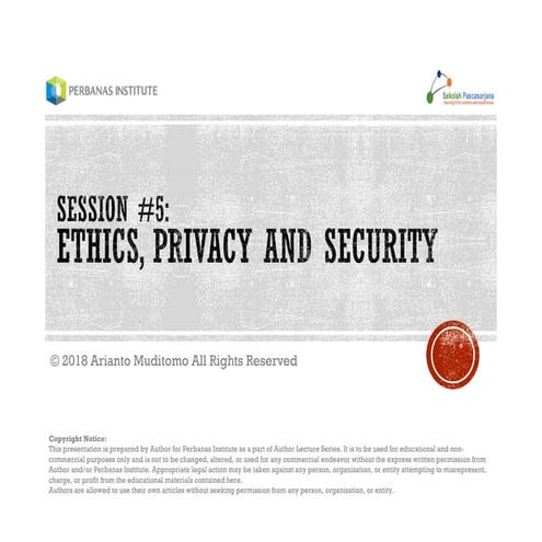 [MU630] 005. Ethics, Privacy and Security