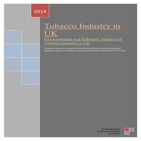 TOBACCO INDUSTRY IN Uk1
