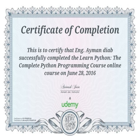 Learn Python The Complete Python Programming Course | PPT
