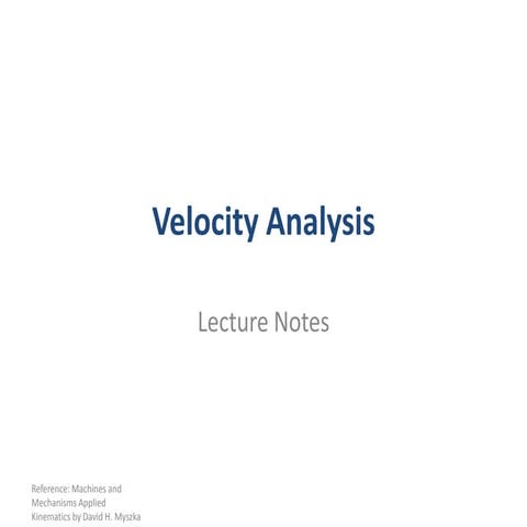 005a velocity analysis