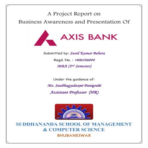 A Project on Axis Bank