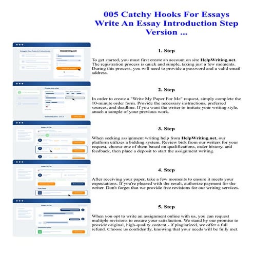 005 Catchy Hooks For Essays Write An Essay Introduction Step Version