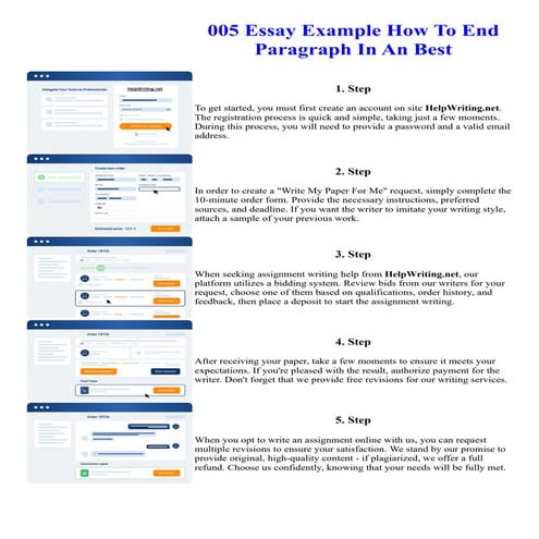 005 Essay Example How To End Paragraph In An Best | PDF