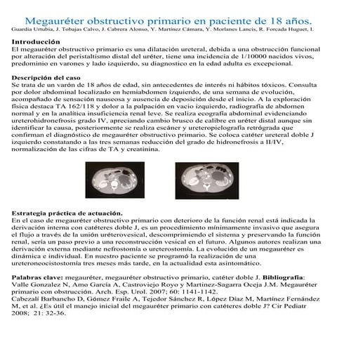 Presentacion de urocele en plenario medico | PPT