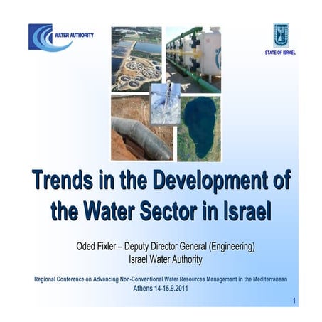 Israel’s Water Sector - Innovation, Challenges and Solutions | PPTX