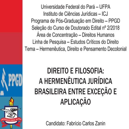 UFPA DOUTORADO SELEÇÃO
