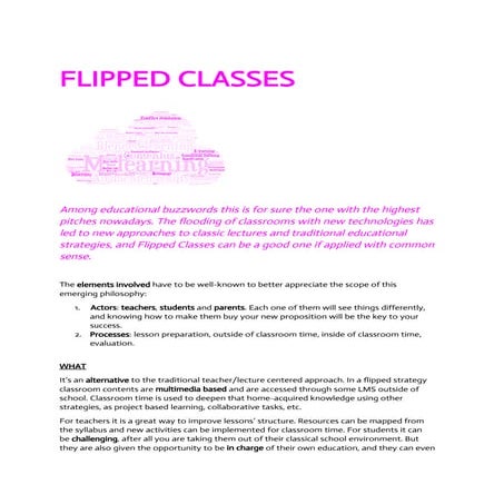 Flipped Classes