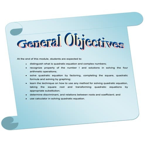 006 general objectives