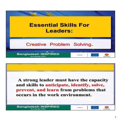 007 -essential skills for  leaders