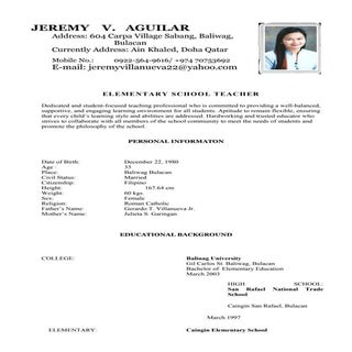 JEREMY CV-updated 2015