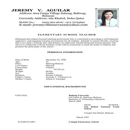 JEREMY CV-updated 2015
