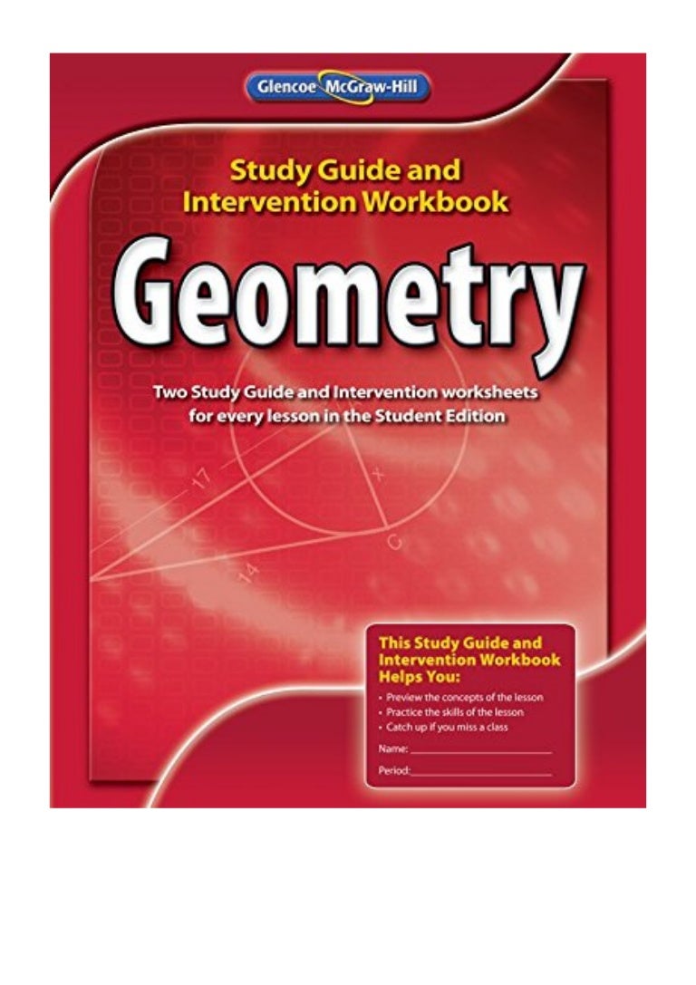 (2008) Geometry, Study Guide and Intervention Workbook (MERRILL GEOME…