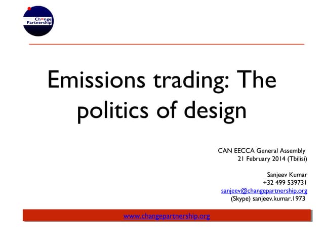 Emissions trading: The politics of ...