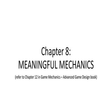 GAME MECHANIC - chapter 8 v1.0 (2019 edition)
