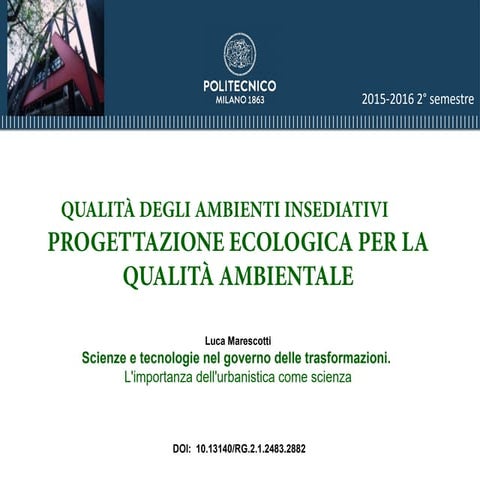 2016 Science and technology in land use and governance 2. The importance of p...