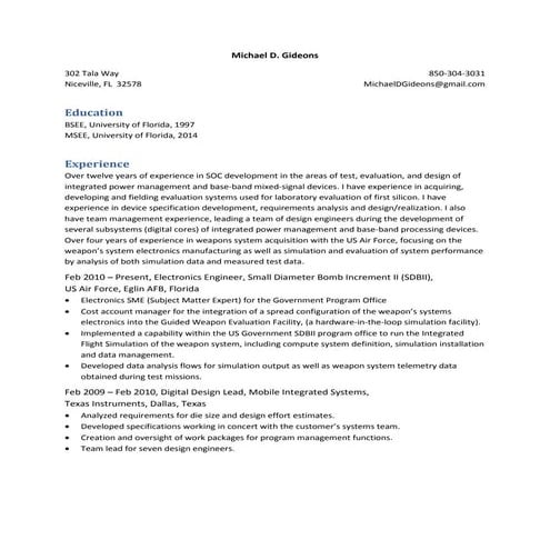 MikeGideons_Resume