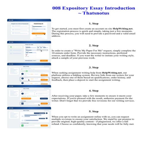 008 Expository Essay Introduction Thatsnotus