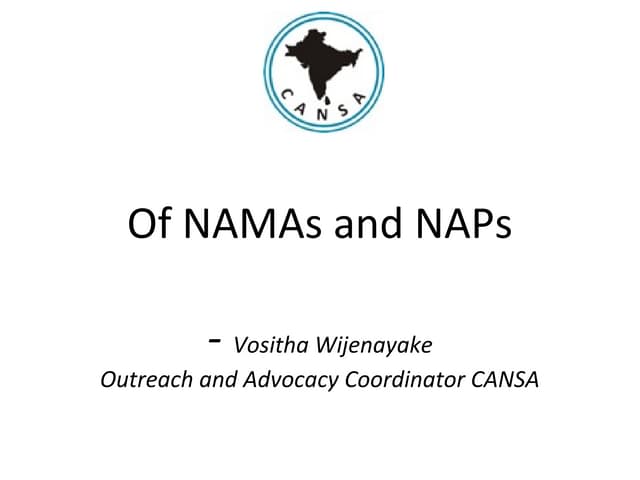 Of NAMAs and NAPs