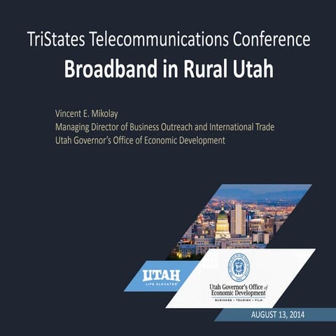 Sharon Bertelsen Presentation at the Utah Broadband Provider Roundtable ...