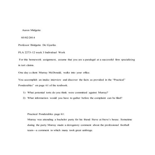 Aaron Midgette PLA 2273-12 week 3 docx Individual Work