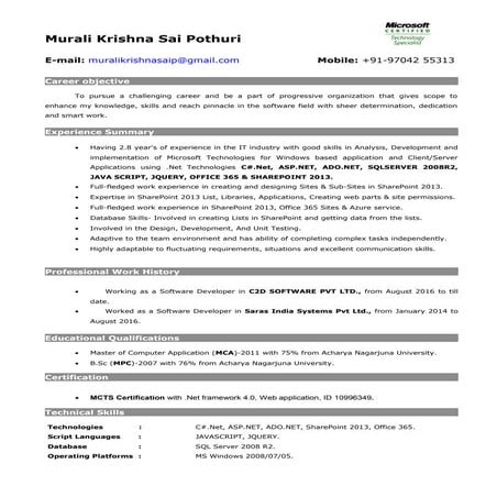 NET with 2.8 Years of Exp