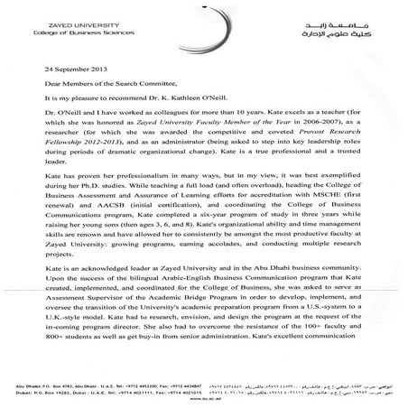 CCK Letter of Recommendation 1997 | PDF