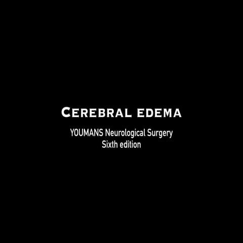 009 youmans cerebral edema