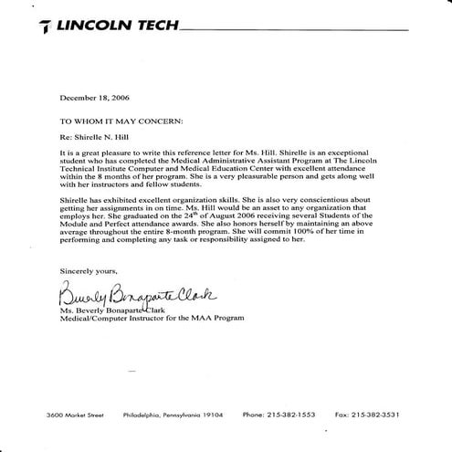 Ms. Clark's Letter | PDF