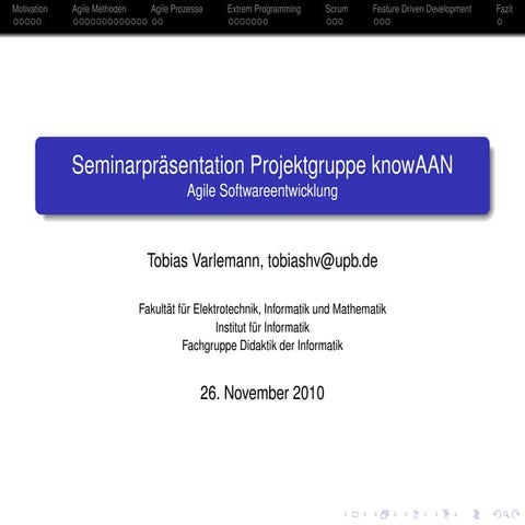 Agile Softwareentwicklung