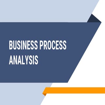 business process analysis and introduction