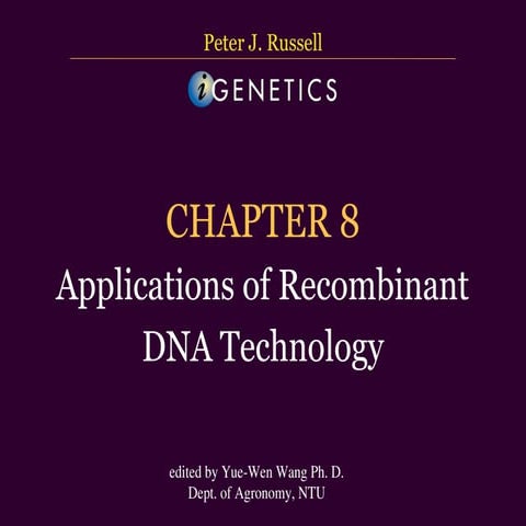 recombinant DNA technology ppt 111111111 | PPT