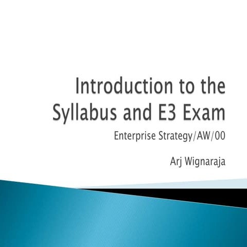 00 e3 introduction lecture notes