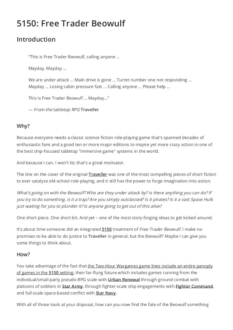 5150 Free Trader Beowulf