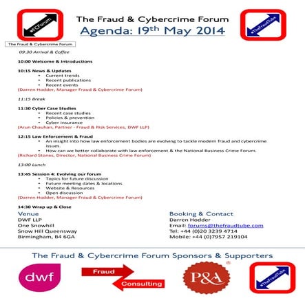  FCF June 2014 - 00 fcf agenda 19th may 2014