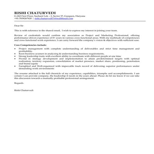 Rishi Chaturvedi Resume
