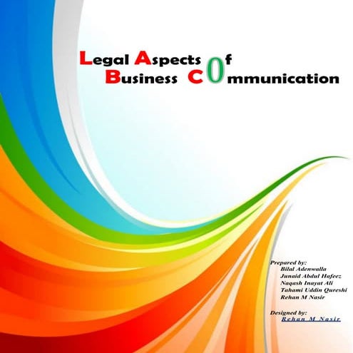 Business Communication Legal Aspects