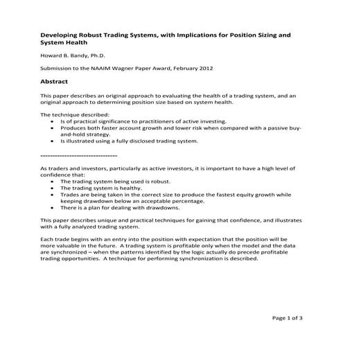 00 h naaim_assessing_trading_system_health_bandy